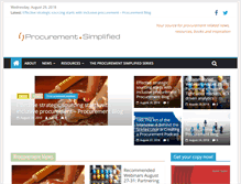Tablet Screenshot of procurementsimplified.com